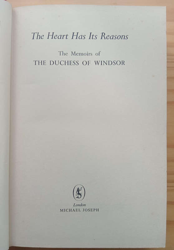 The heart has its reasons- the Duchess of Windsor