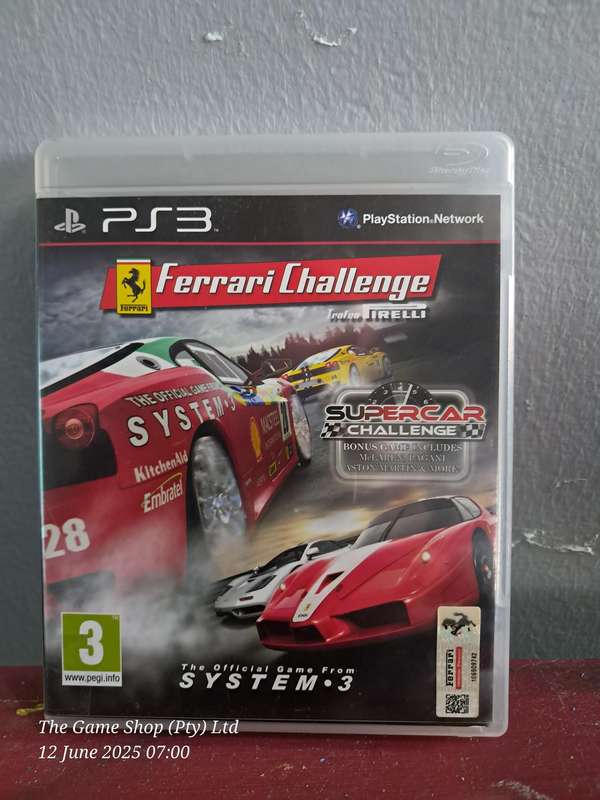 PS3 Ferrari Challenge with Supercar Challenge - CIB