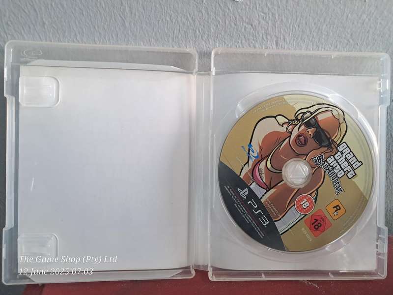 PS3 Grand Theft Auto : San Andreas - No Manual