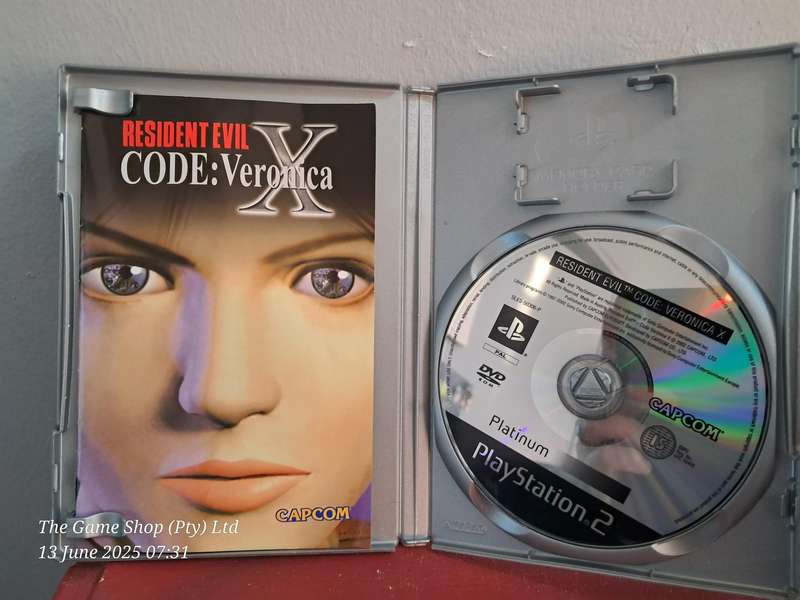 PS2 Resident Evil Code : Veronica X (Platinum) CIB