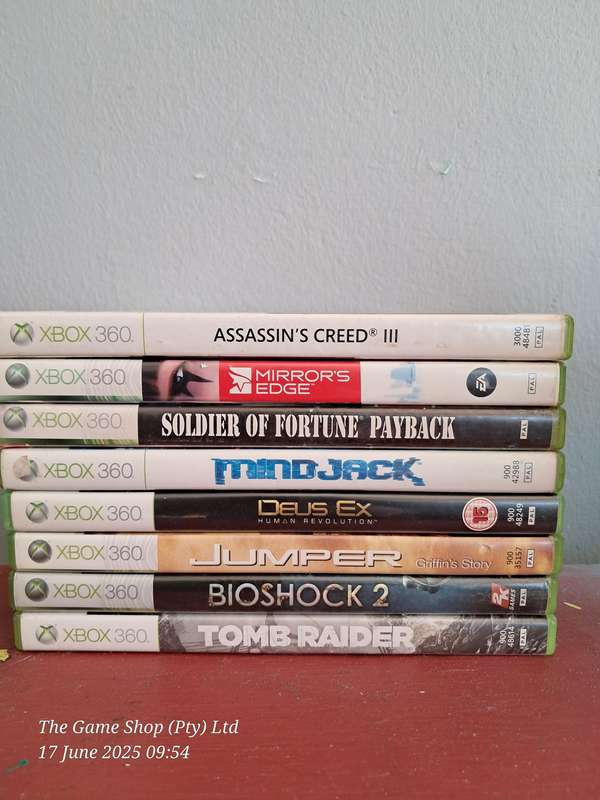 XBOX 360 Bundle - 8x Games (JL01)