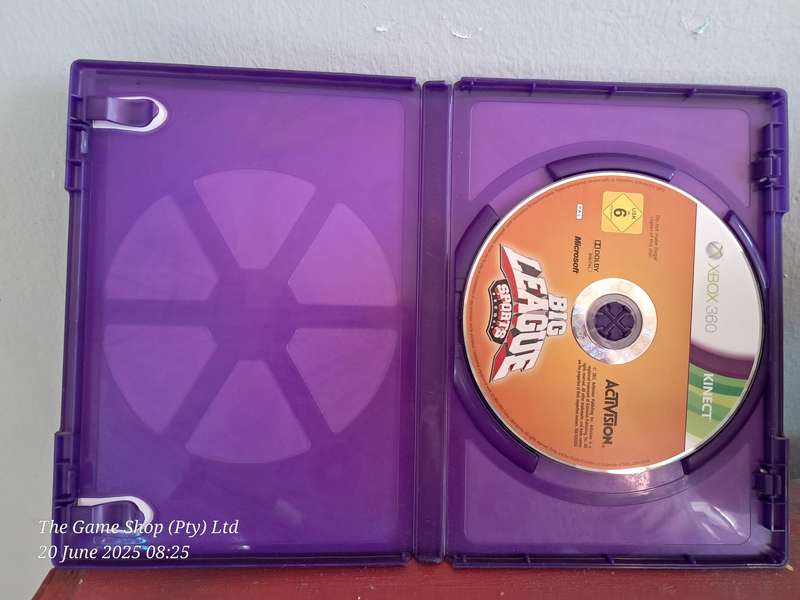 Xbox 360 Big League Sports Kinect - No Manual