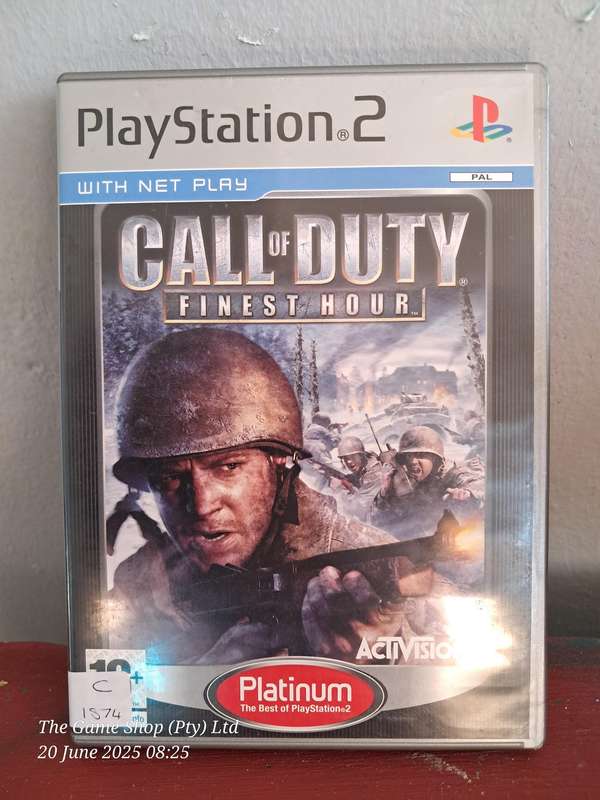 PS2 Call of duty : Finest Hour (Platinum) - CIB