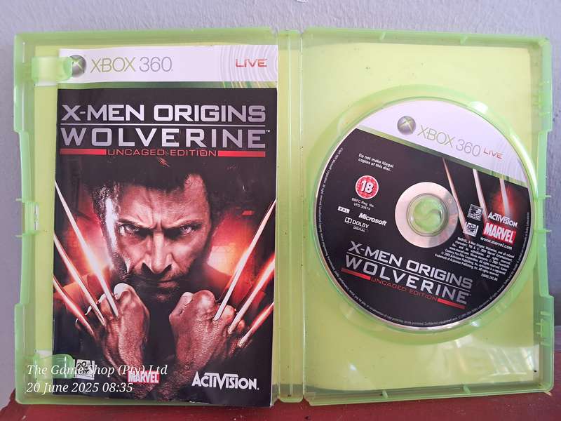 Xbox 360 X-men Origins : Wolverine - CIB