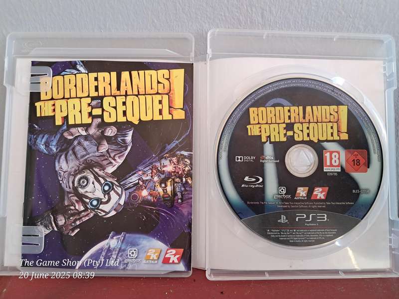 PS3 Borderlands : the Pre-Sequel - CIB