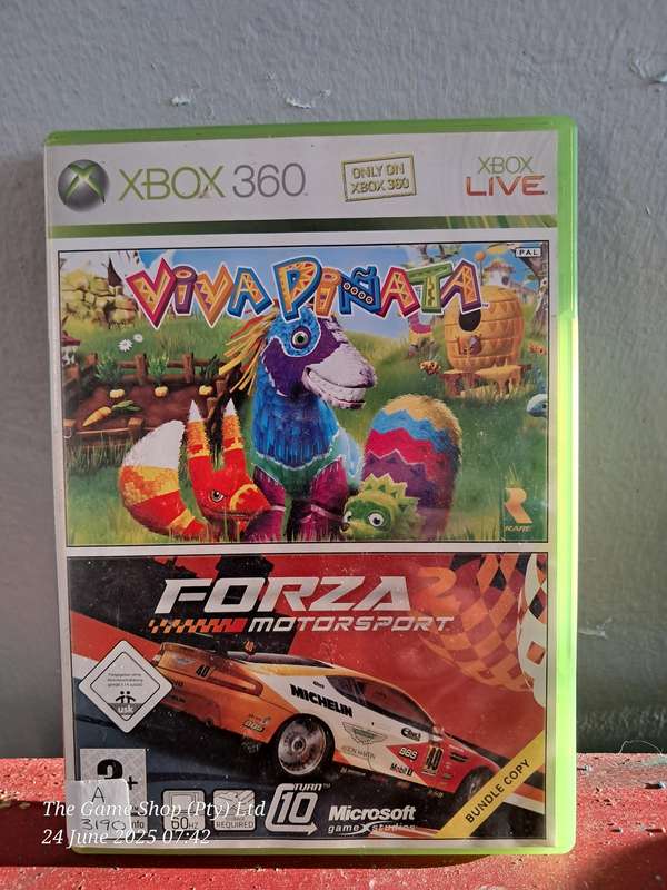 XBOX 360 VIVA PINATA/FORZA MOTORSPORT 2 DOUBLE PACK - CIB