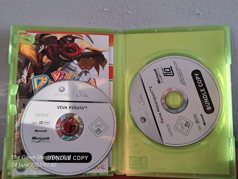 XBOX 360 VIVA PINATA/FORZA MOTORSPORT 2 DOUBLE PACK - CIB