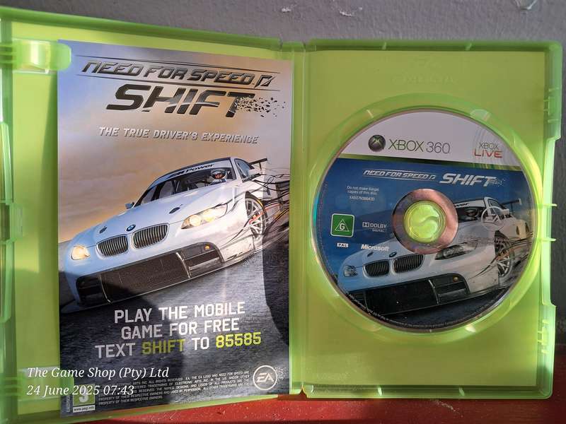 XBOX 360 SPEED FOR SPEED : SHIFT - NO MANUAL