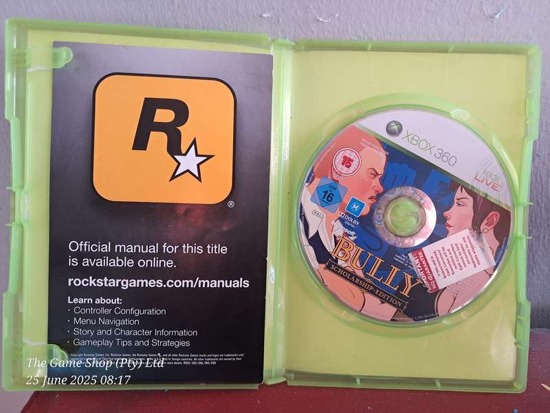 Xbox 360 Bully Scholarship - No Manual