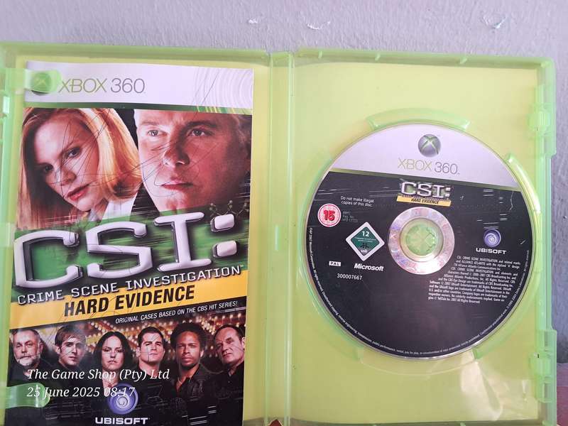XBox360 CSI : Hard Evidence - CIB