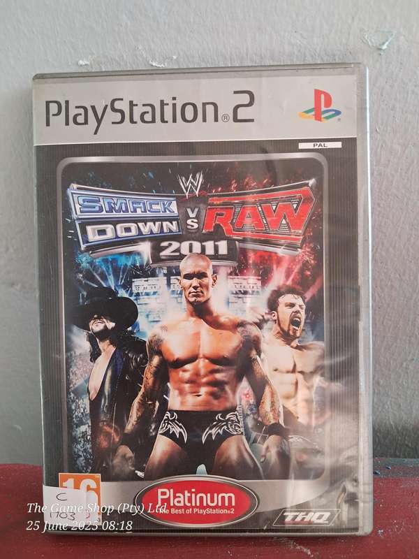 PS2 Samckdown vs Raw 2011 (Platinum) - CIB