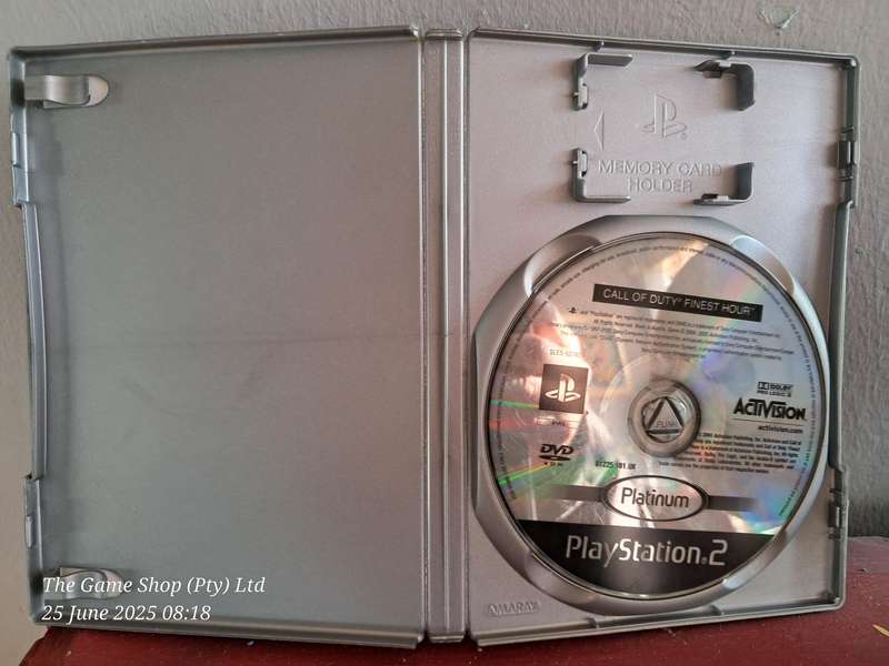PS2 Call of duty : Finest Hour (Platinum) - No Manual