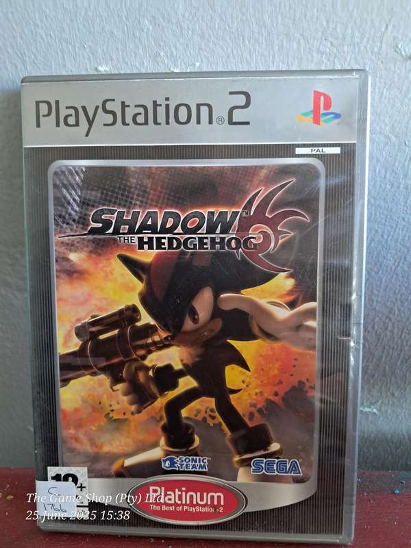 PS2 SHADOW THE HEDGEHOG (PLATINUM) - CIB
