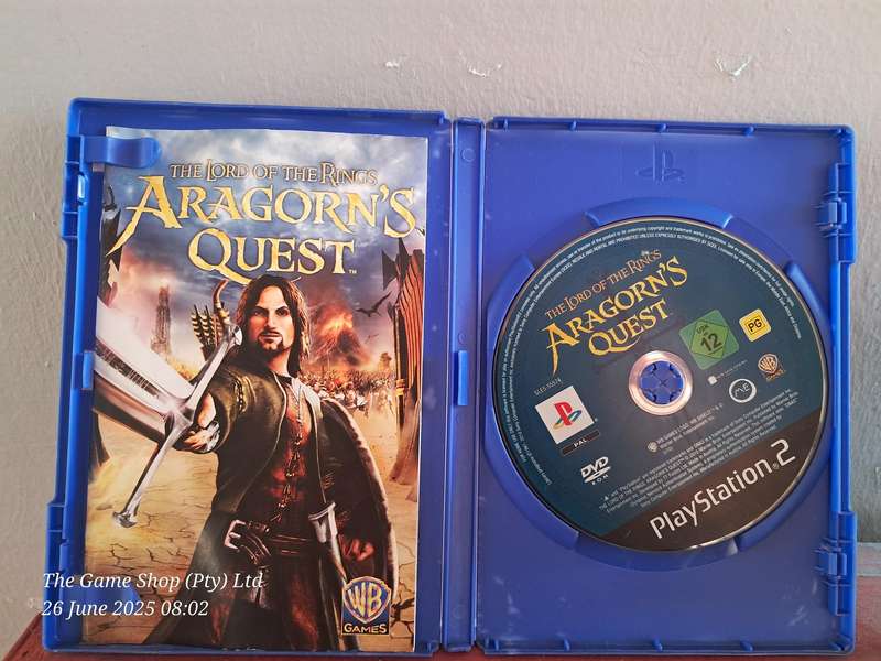 PS2 LORD OF THE RINGS : ARAGORN'S QUEST - CIB