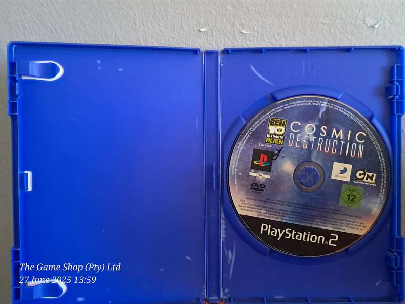 PS2 BEN 10 COSMIC DESTRUCTION - NO MANUAL