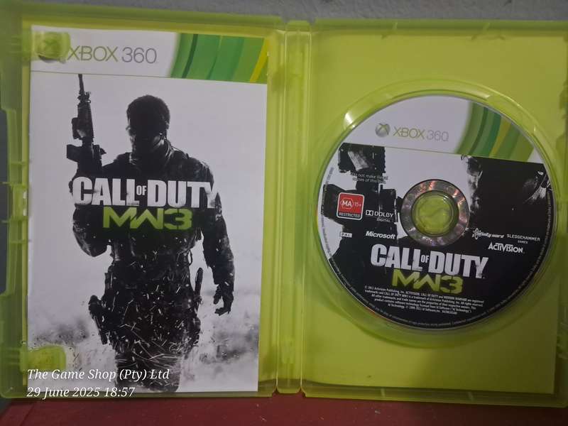 XBOX 360 CALL OF DUTY : MODERN WARFARE 3 - CIB