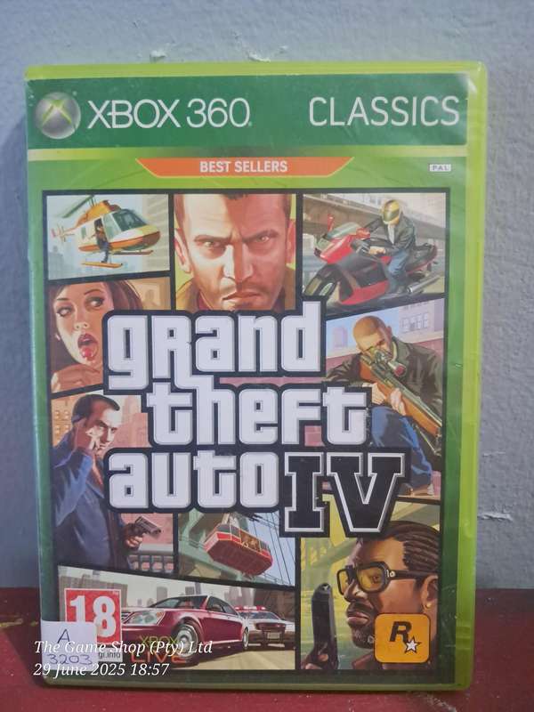 XBOX 360 GRAND THEFT AUTO IV - NO MANUAL