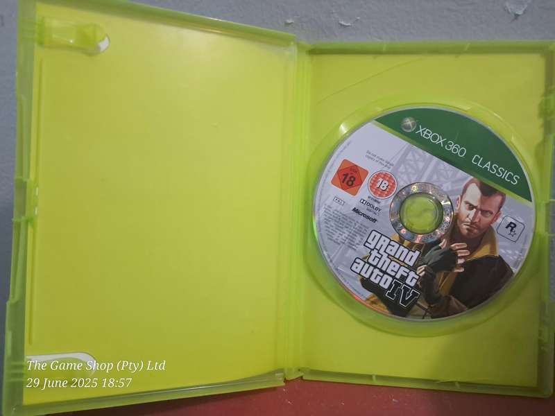 XBOX 360 GRAND THEFT AUTO IV - NO MANUAL