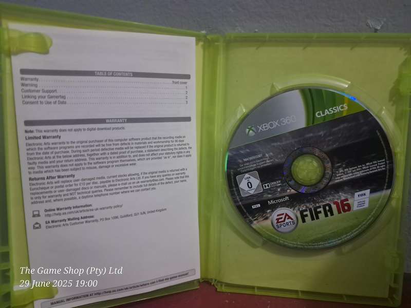 XBOX 360 FIFA 16 -CIB