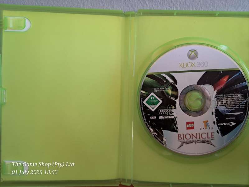 XBOX 360 LEGO BIONICLE HEROES - NO MANUAL