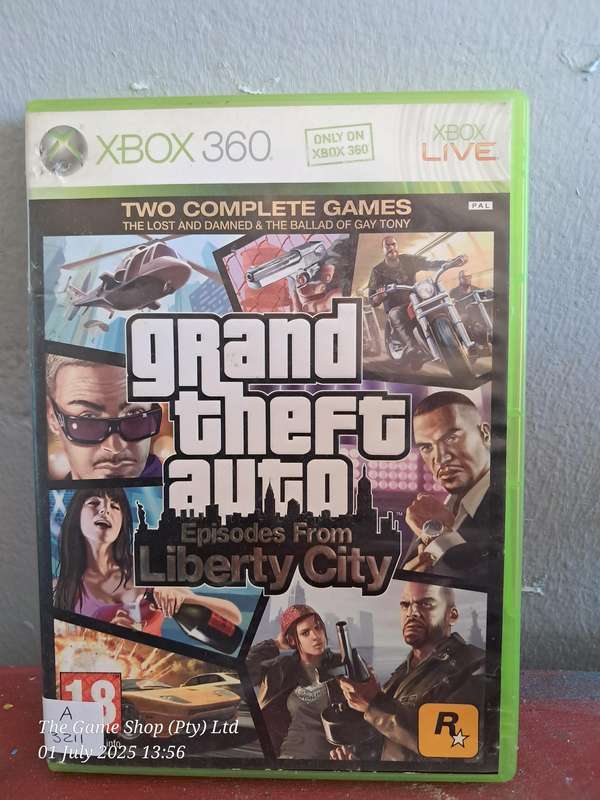 XBOX 360 GRAND THEFT AUTO : EPISODES FROM LIBERTY CITY - NO MANUAL/MAP