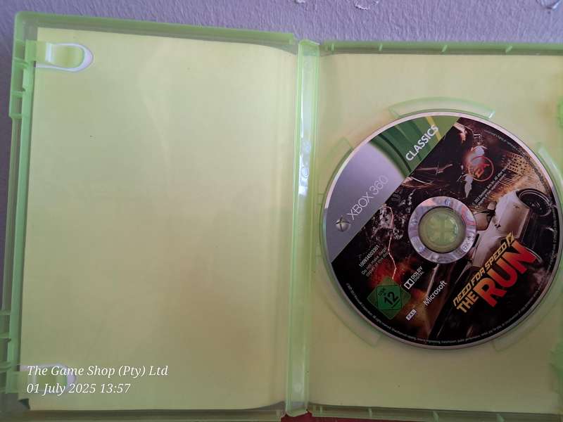 XBOX 360 NEED FOR SPEED : THE RUN - NO MANUAL