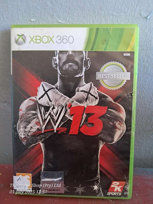 XBOX 360 WWE2K13 - NO MANUAL