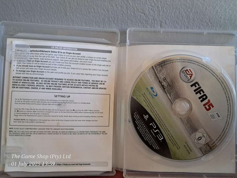 PS3 FIFA 15 - CIB