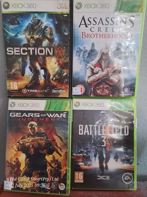 XBOX 360 BUNDLE (4X GAMES)