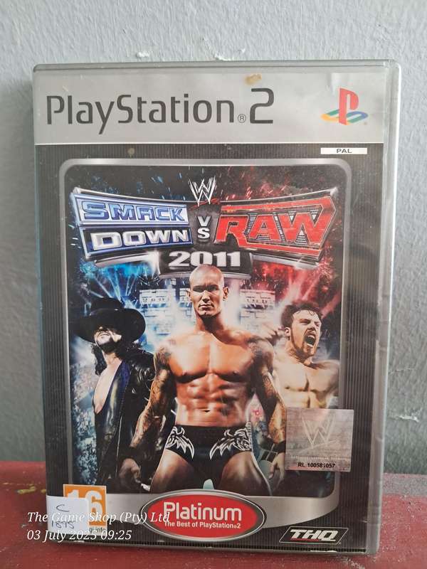 PS2 SMACKDOWN VS RAW 2011 (PALTINUM) - NO MANUAL