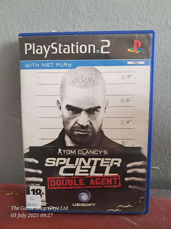 PS2 SPLINTERCELL : DOUBLE AGENT : CIB