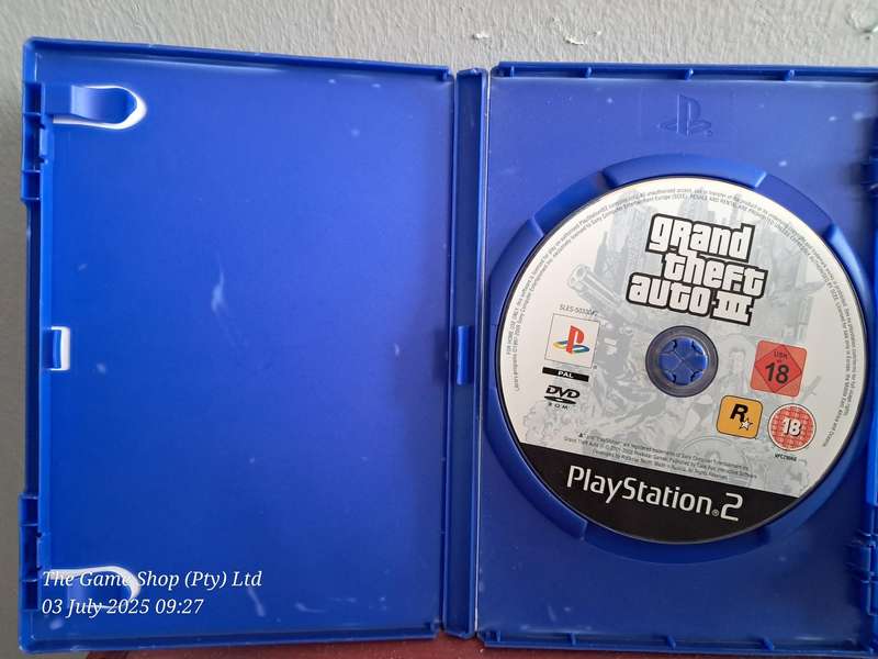 PS2 GRAND THEFT AUTO 3 - NO MANUAL/MAP