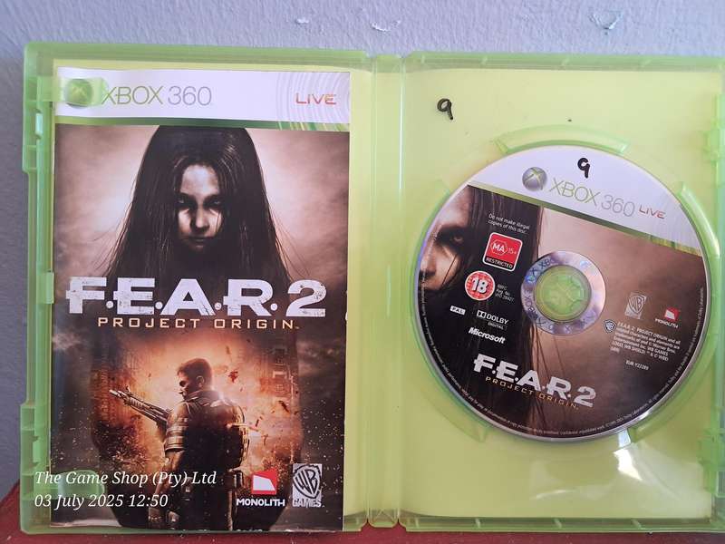 XBOX 360 F.E.A.R 2 PROJECT ORIGIN - CIB