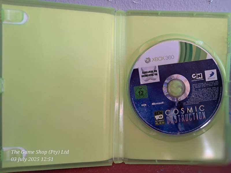 XBOX 360 BEN 10 ULTIMATE ALIEN : COSMIC DESTRUCTION - NO MANUAL