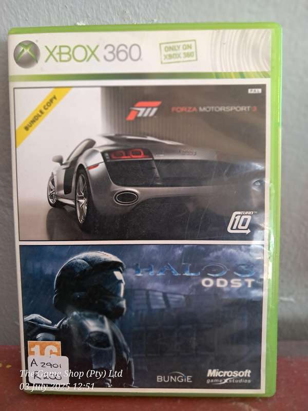 XBOX 360 FORZA 3 / HALO 3 ODST DOUBLE PACK