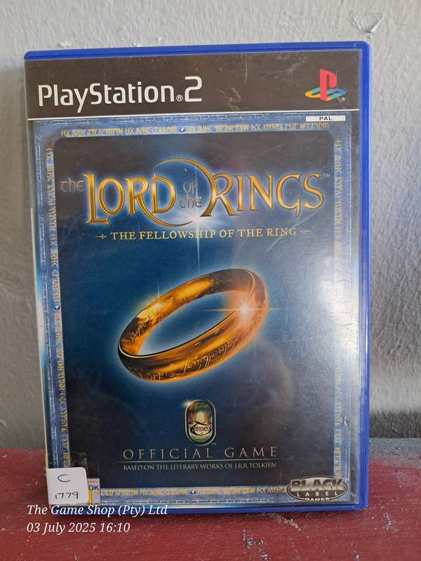 PS2 LORD OF THE RINGS : THE FELLOWSHIP OF THE RINGS - CIB