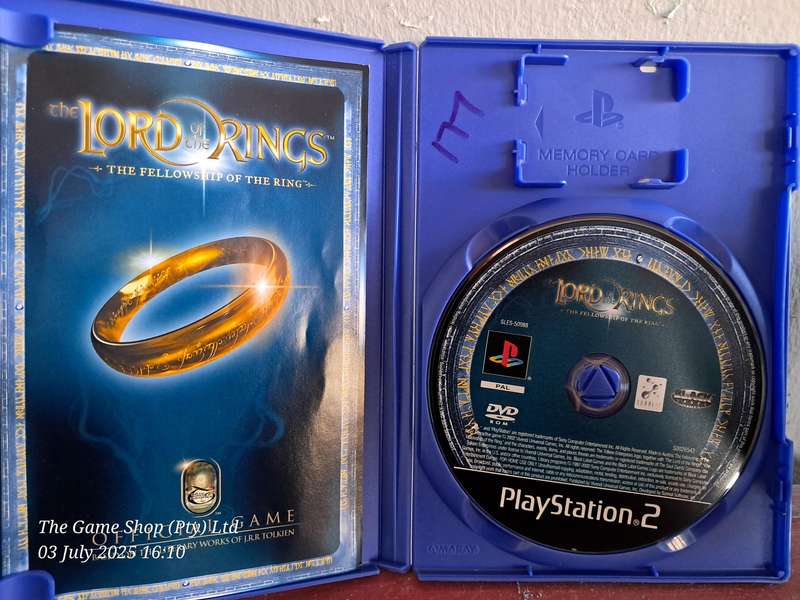 PS2 LORD OF THE RINGS : THE FELLOWSHIP OF THE RINGS - CIB