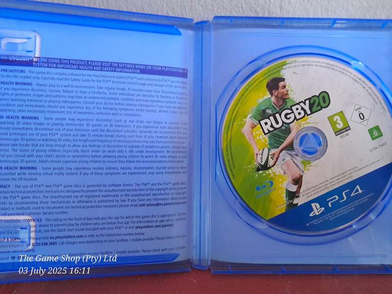 PS4 RUGBY 20