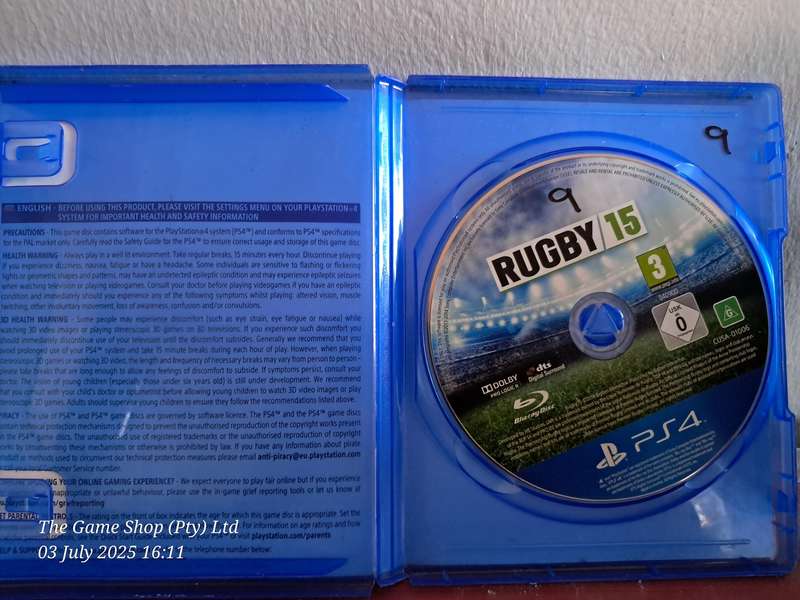 PS4 RUGBY 15
