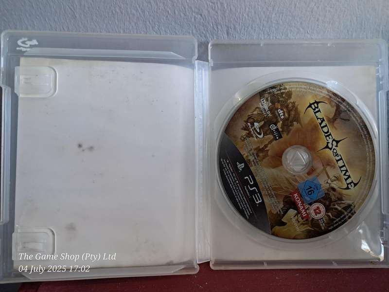 PS 3 BLADES OF TIME - NO MANUAL
