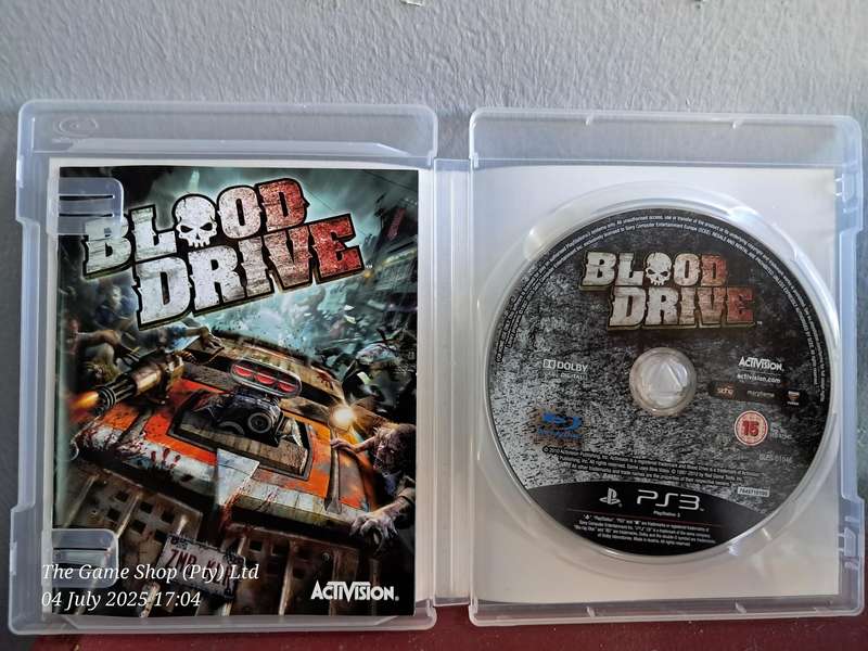 PS3 BLOOD DRIVE - CIB