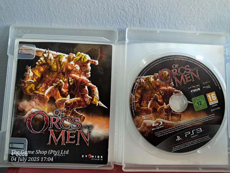 PS3 OF ORCS AND MEN - CIB