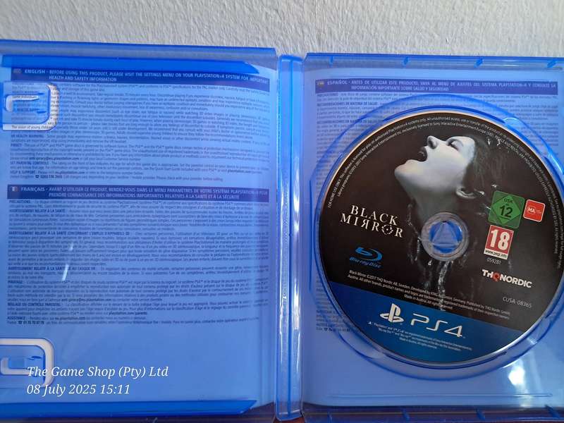 PS4 BLACK MIRROR