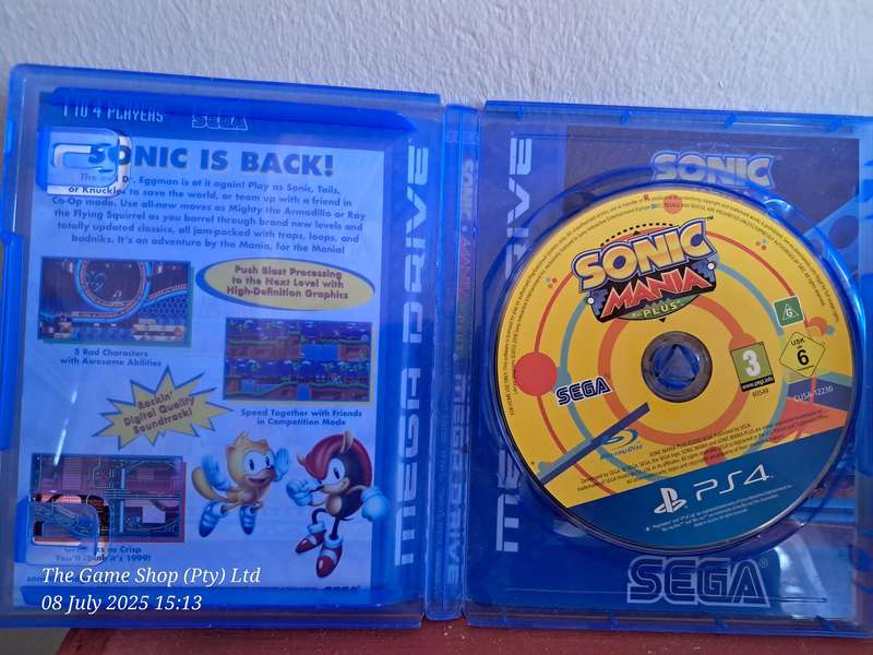 PS4 SONIC MANIA PLUS