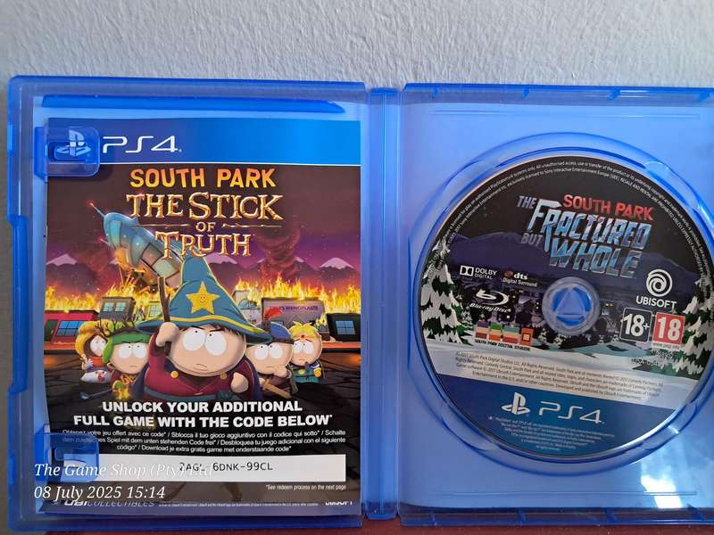 PS4 SOUTH PARK : FRACTURED BUT WHOLE