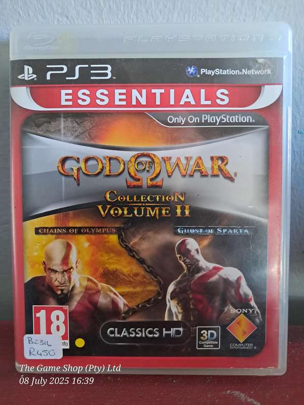 PS3 GOD OF WAR COLLECTION VOLUME II (ESSENTIALS) - CIB