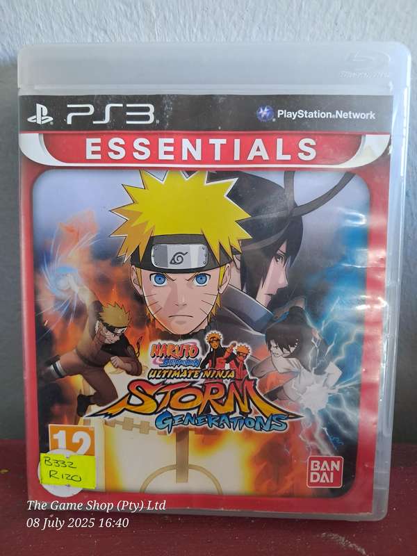PS3 NARUTO ULTIMATE NINJA STORM GENERATIONS (ESSENTIALS) - CIB