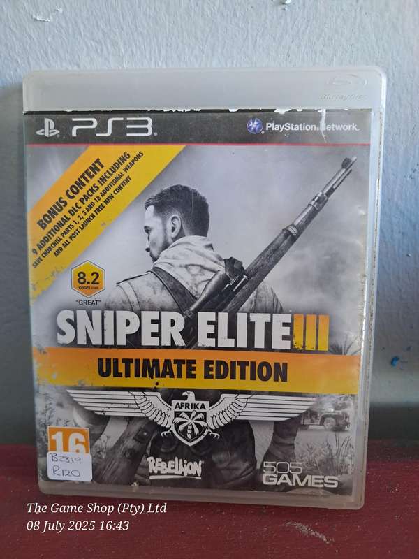 PS3 SNIPER ELITE III ULTIMATE EDITION - CIB