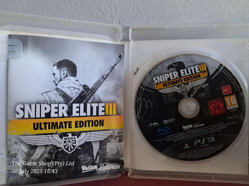 PS3 SNIPER ELITE III ULTIMATE EDITION - CIB