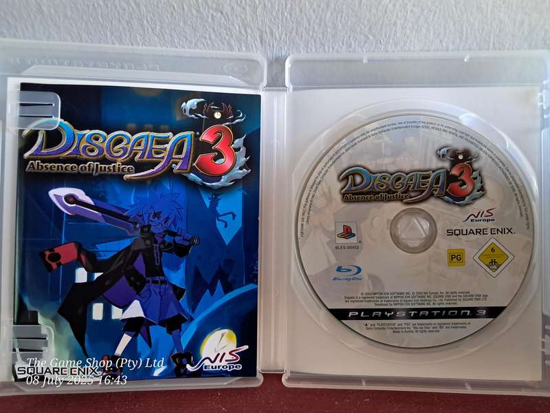 PS3 DISGAEA 3 ABSENCE OF JUSTICE - CIB